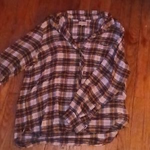 yellow, white, black flannel XXL w/buttons